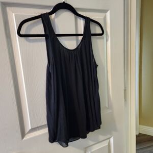 Express Black Flowy Tank Top